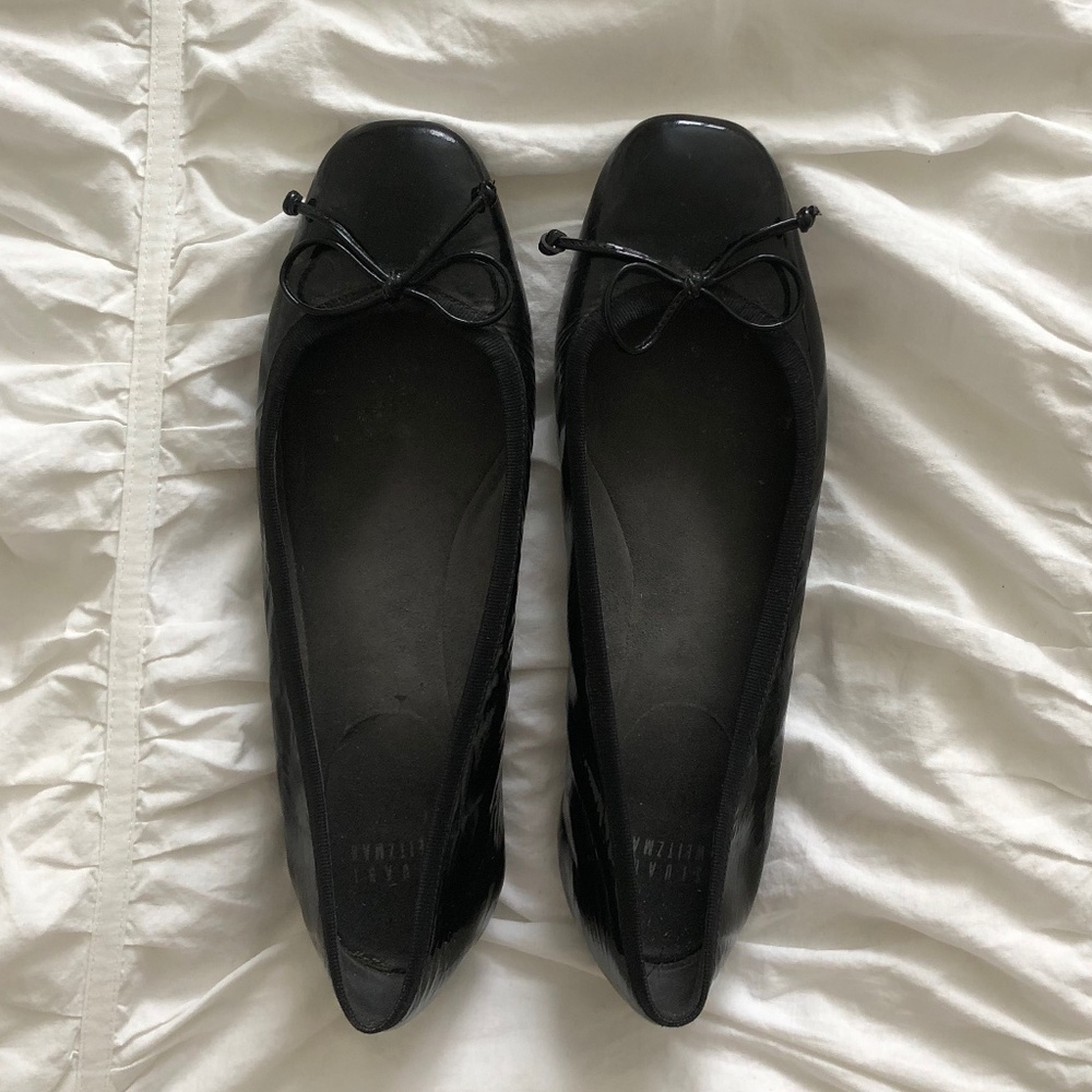 Stuart Weitzman Glossy Ballet Flats